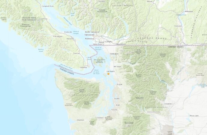 Minor earthquake rumbles south of Victoria